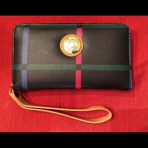 Tommy Hilfiger plaid wallet wristlet